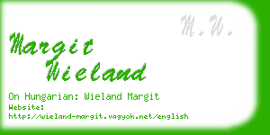 margit wieland business card